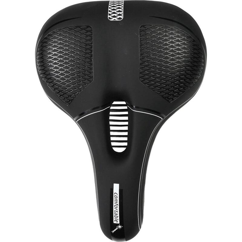 Selle de vélo Homme Confort Noir Imperméable