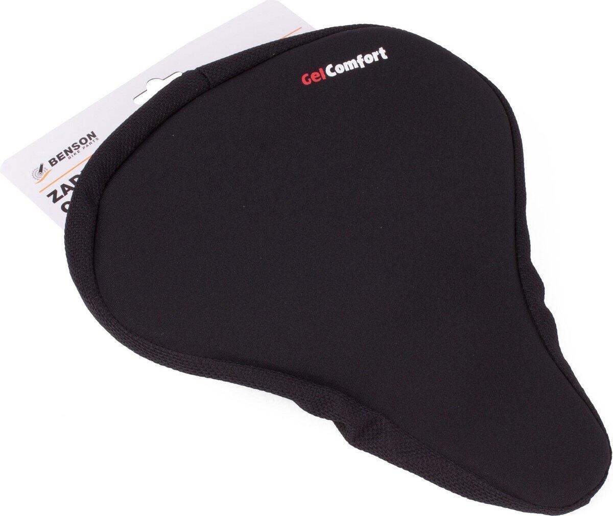 Fietszadeldek Comfort met Gel - Dames/Heren - Zwart 5/7