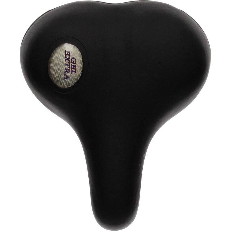 Selle de vélo Dames/Hommes Siège Gel Confort Noir