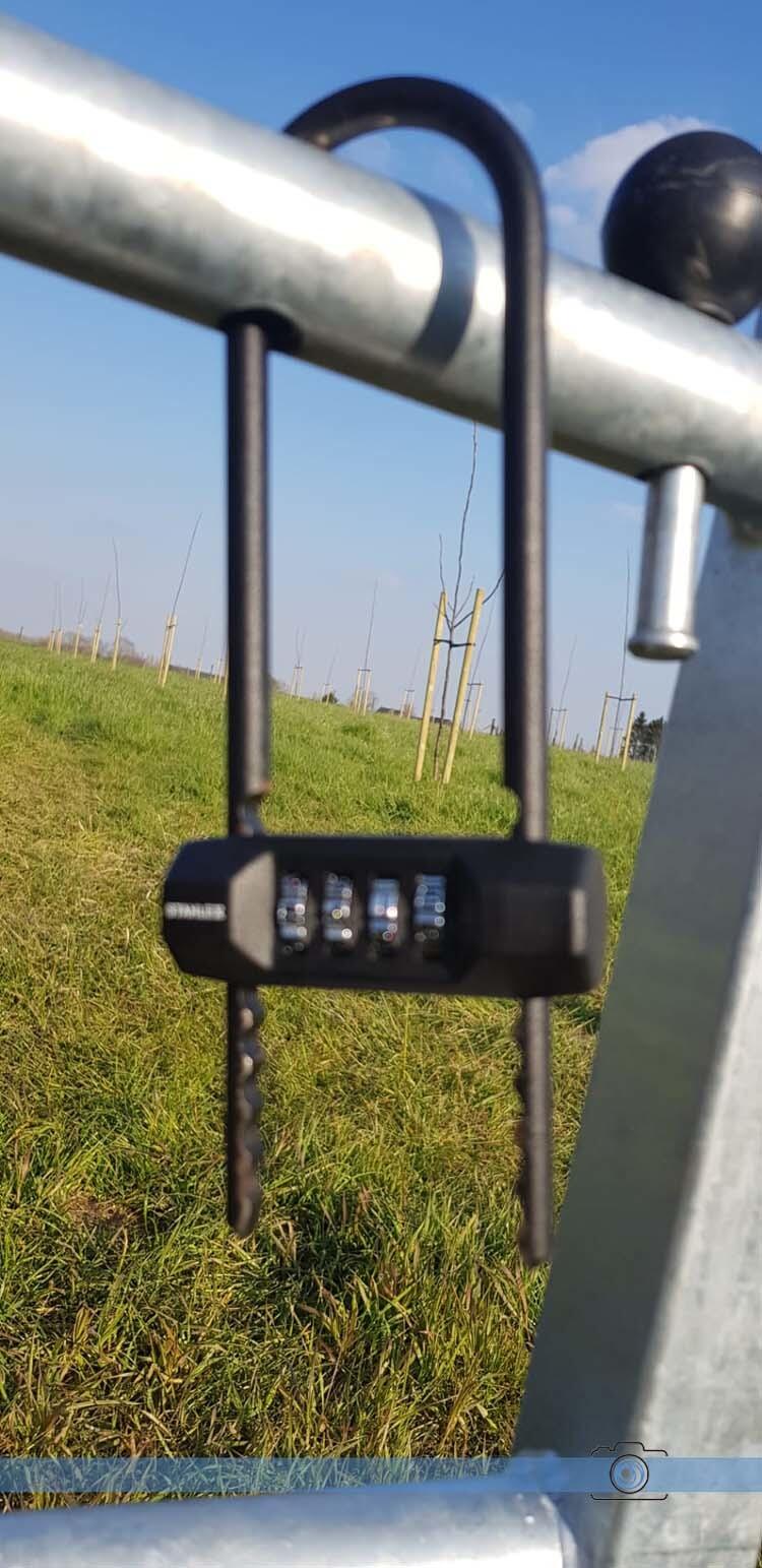 Cadenas pour vélo cadenas à combinaison 75x200mm 2/7