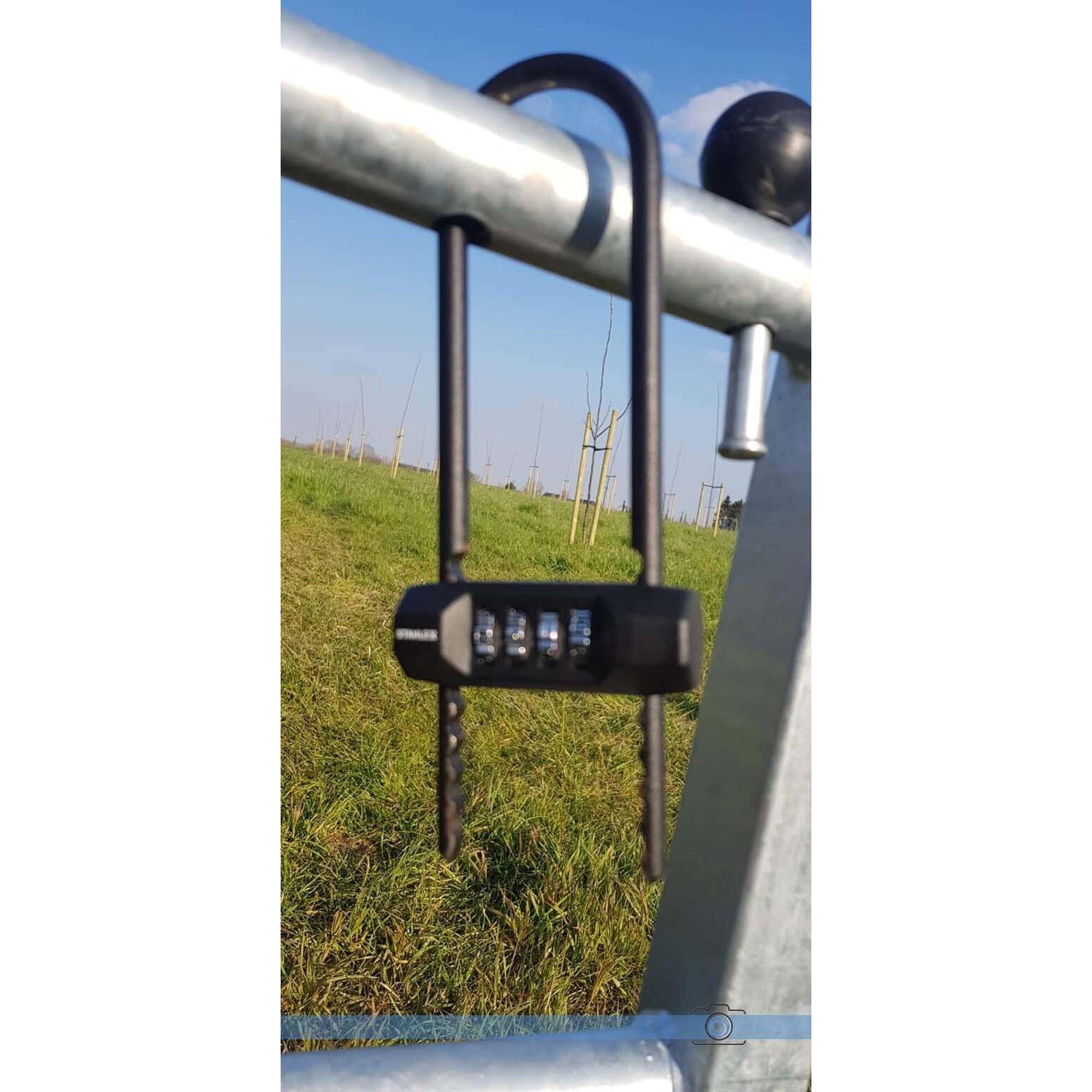 Lacăt pentru bicicletă cu combinație numerică 75x200 mm