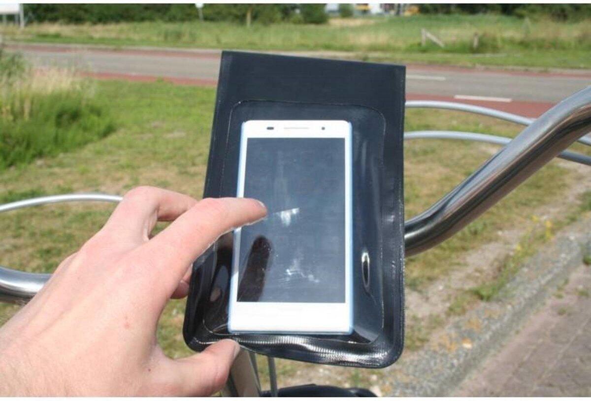 Étui pour téléphone portable vélo noir imperméable à l'eau 2/4
