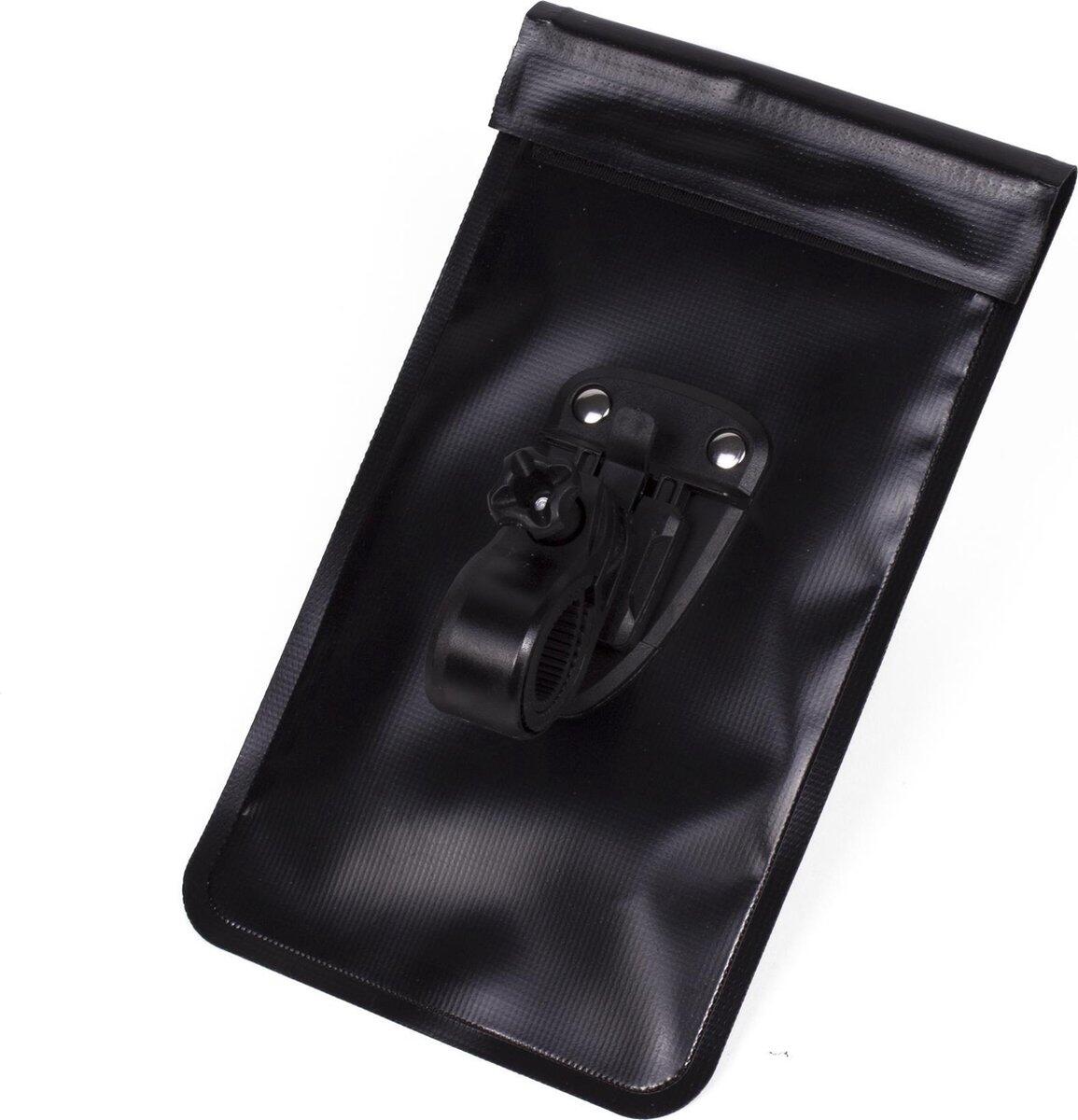 Étui pour téléphone portable vélo noir imperméable à l'eau 3/4