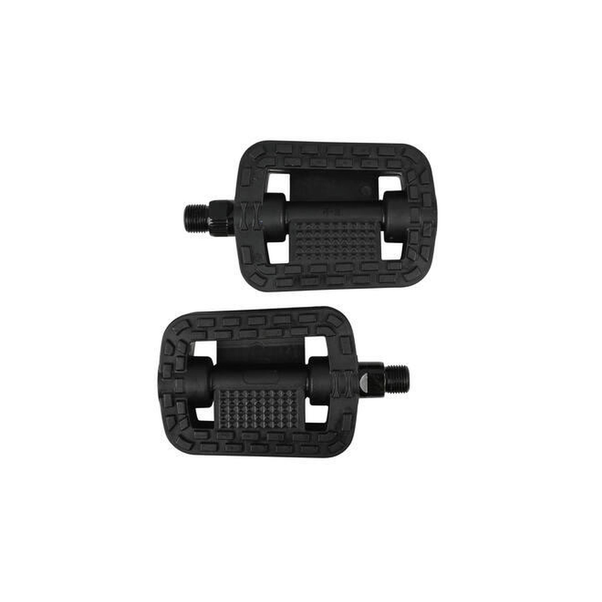 Set pedale bicicletă, antiderapante, negre