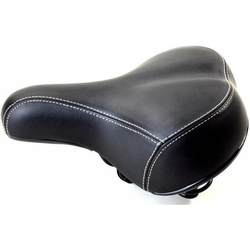 Șa de bicicletă neagră - Șa cu gel confortabilă pentru bărbați/femei