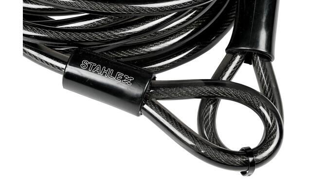 Lucchetto per bicicletta con cavo in acciaio 12 mm x 5 metri 2/4