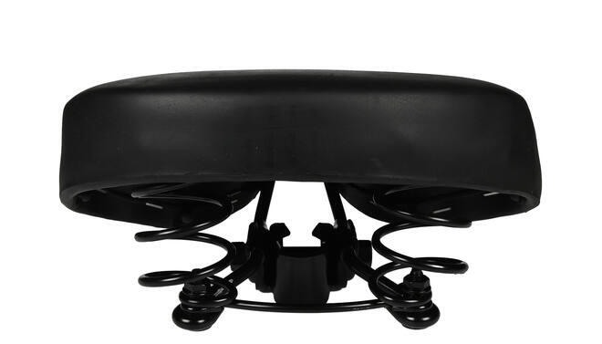 Selle de vélo universelle noire avec suspension - Confortable Unisexe 4/5