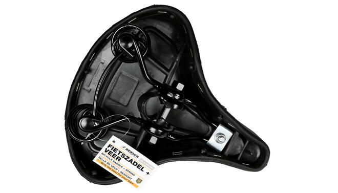 Selle de vélo universelle noire avec suspension - Confortable Unisexe 2/5