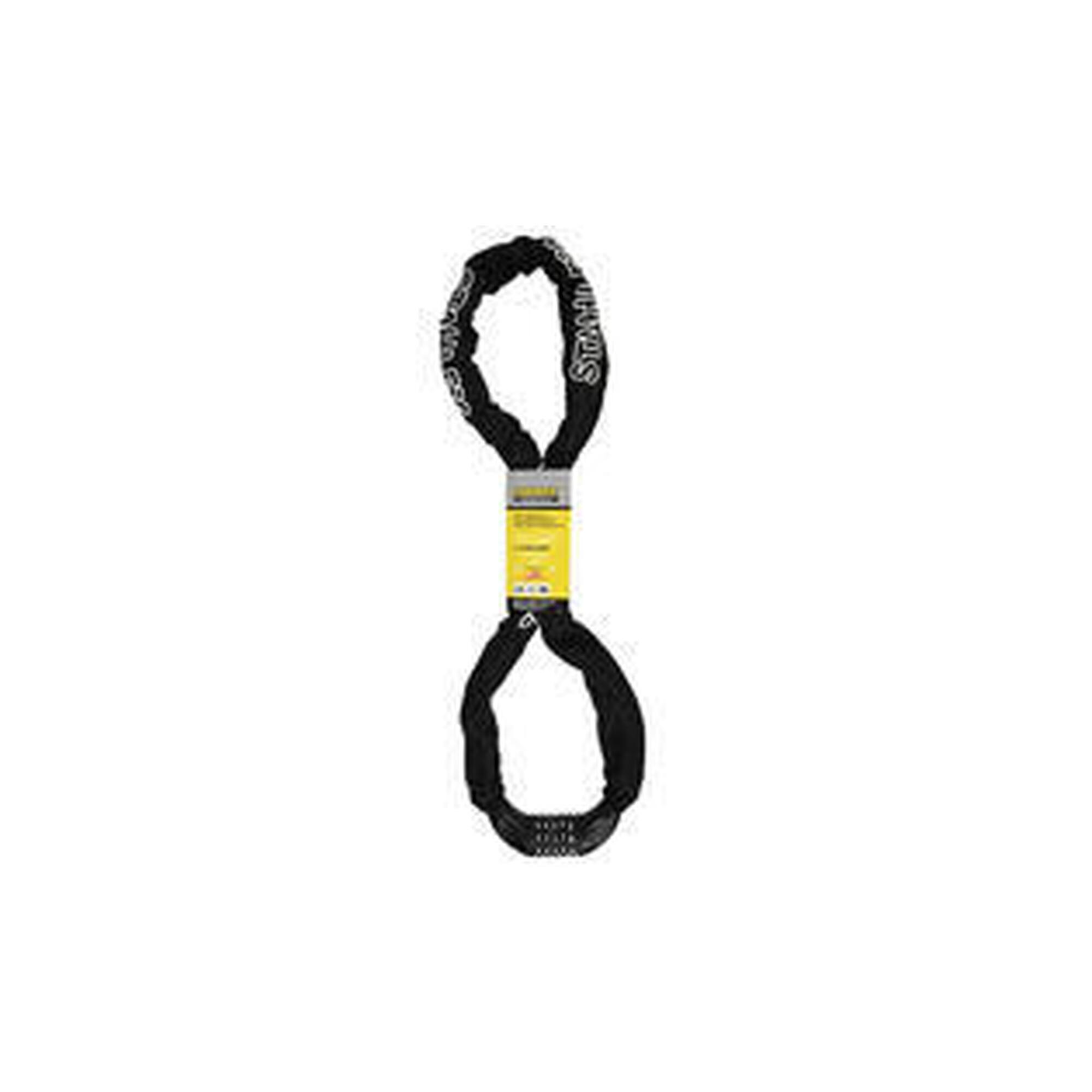 Lanț de siguranță - Lacăt cu cod numeric tip 978 - 7 x 1400 mm - Negru