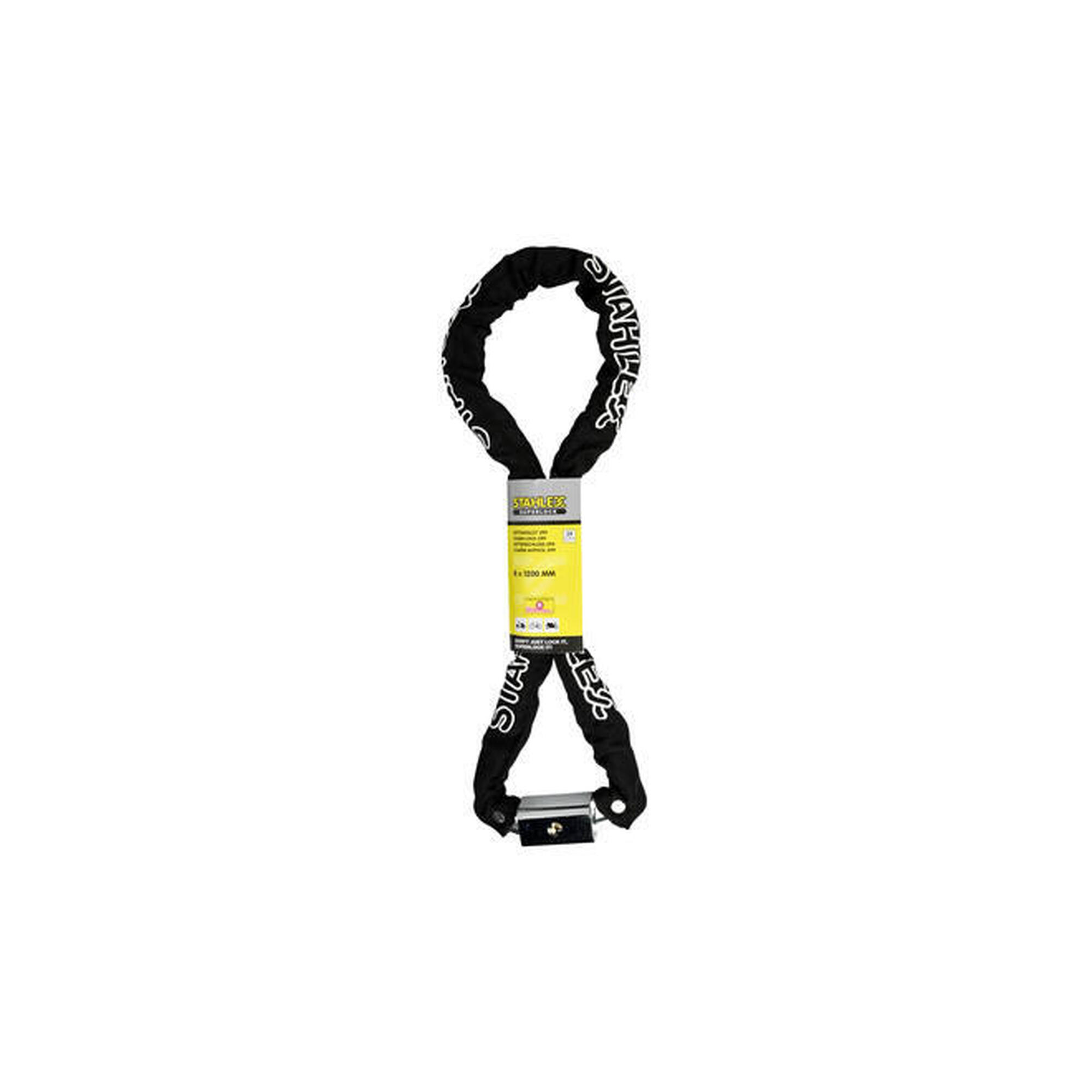 Cadenas pour vélo Cadenas à chaîne 8mm x 120cm noir