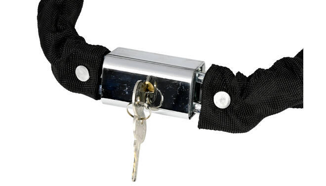 Cadenas pour vélo Cadenas à chaîne 8mm x 120cm noir 5/7