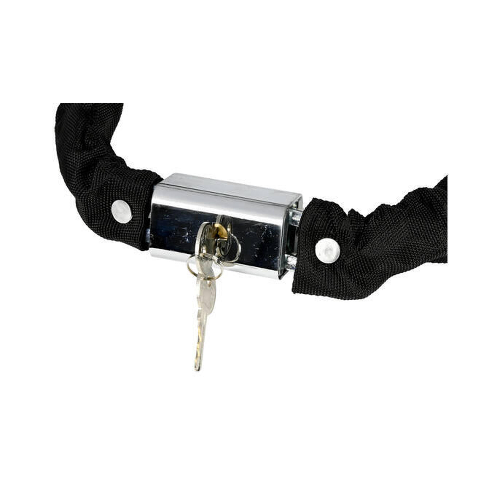 Cadenas pour vélo Cadenas à chaîne 8mm x 120cm noir