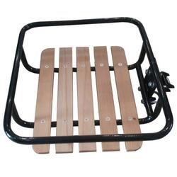 Porte-bagages avant noir et bois