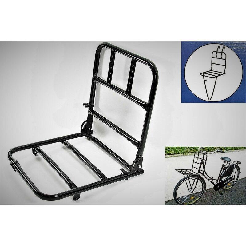 Suport frontal pentru bicicletă, negru