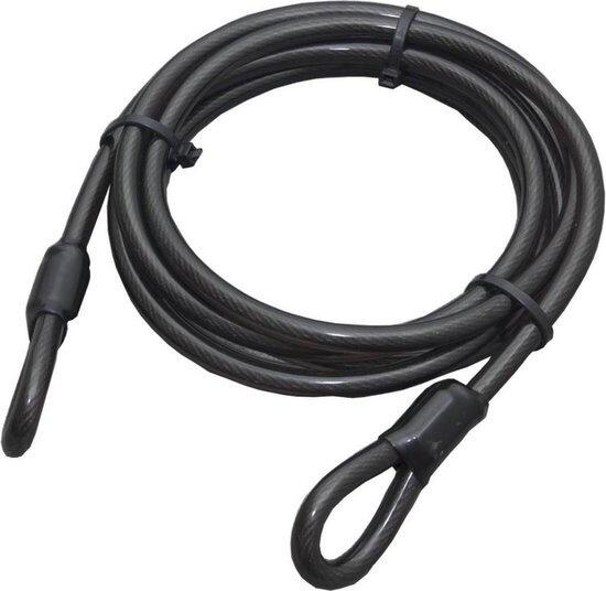 Lucchetto per bicicletta con cavo in acciaio ad anello 8 mm x 10 metri 3/5