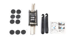 Kit de réparation de pneus de vélo avec sac - 17 pièces