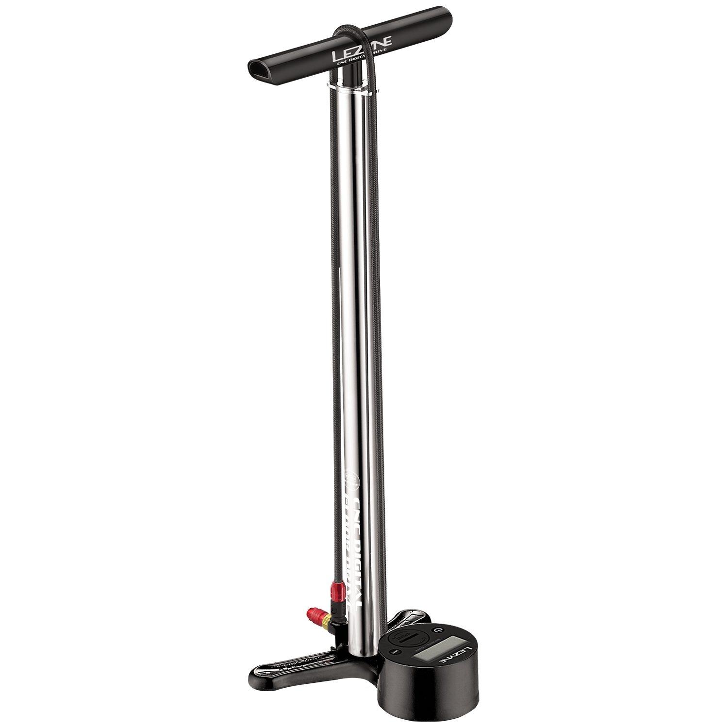 LEZYNE Lezyne CNC Digital Drive 3.5 Silver/Hi Gloss Cycle Pump