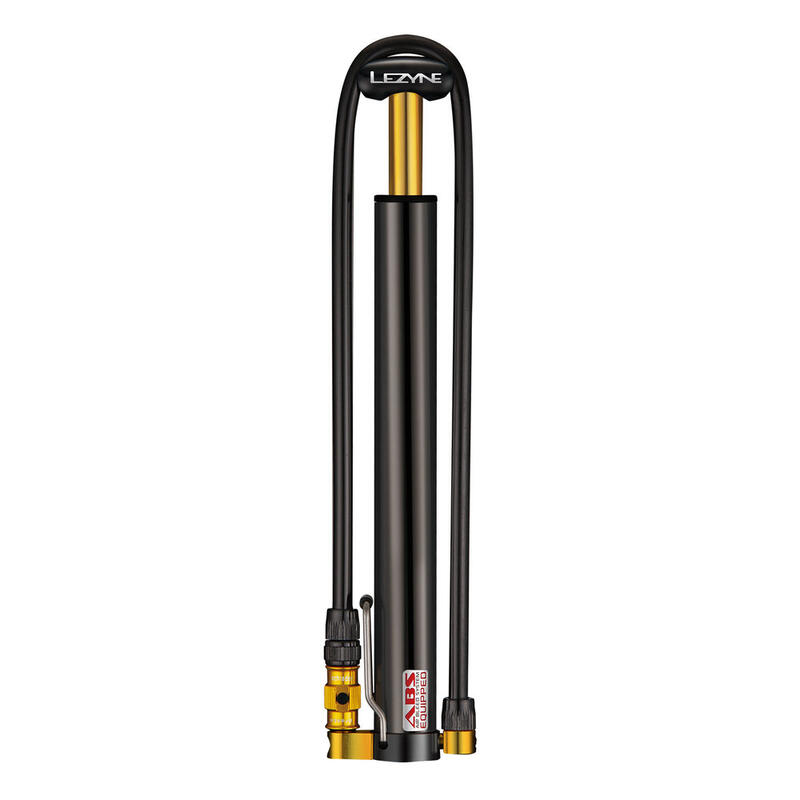 Pompa Lezyne Micro Floor Drive HV CNC 300 mm, 90 psi, negru.