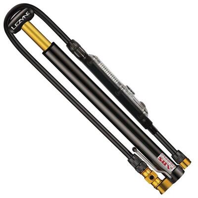 Lezyne micro floor drive digital hpg voetpomp (max 11 bar) zwart