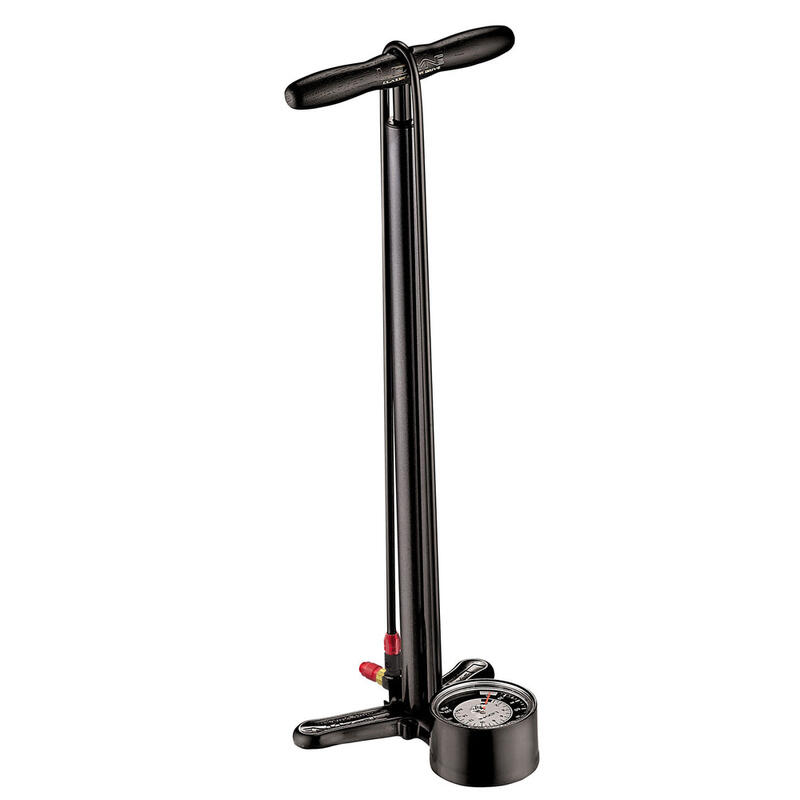 Lezyne Classic HP Floor Drive 63.5 cm, negru metalic.