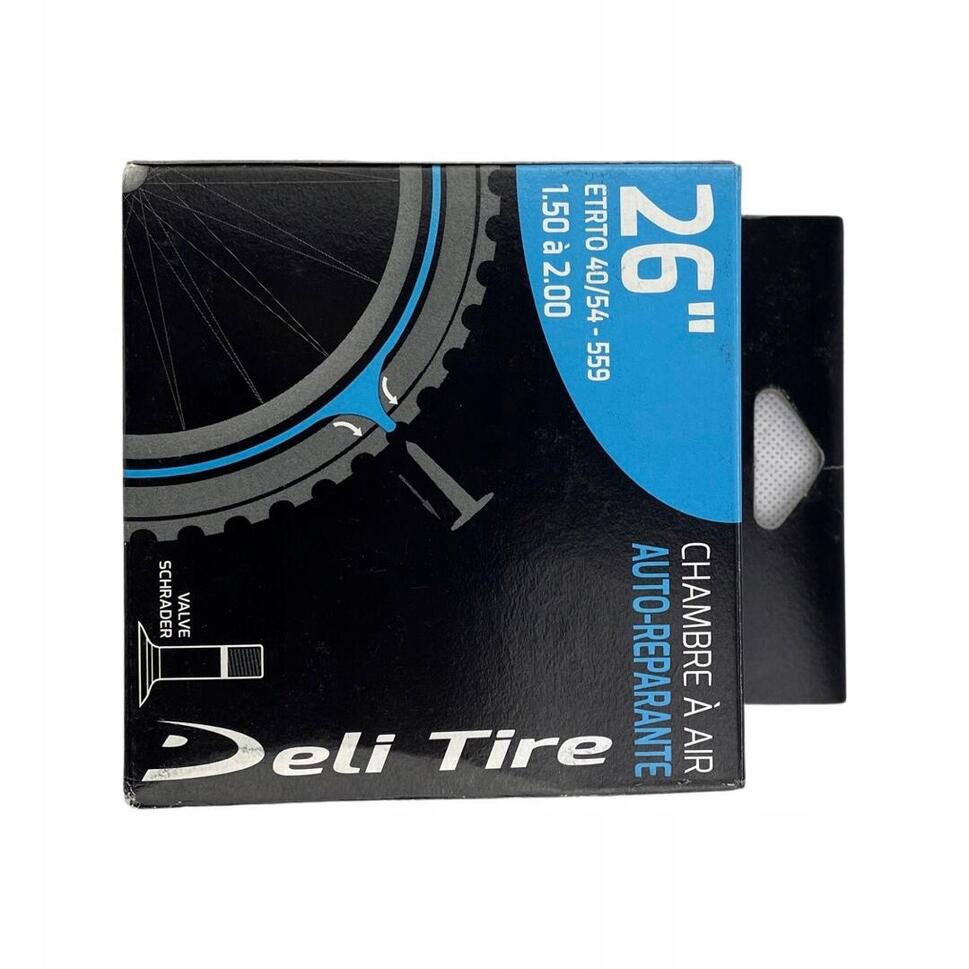 Dętka rowerowa Deli Tire antyprzebiciowa 26x1.50/2.00 AV z żelem