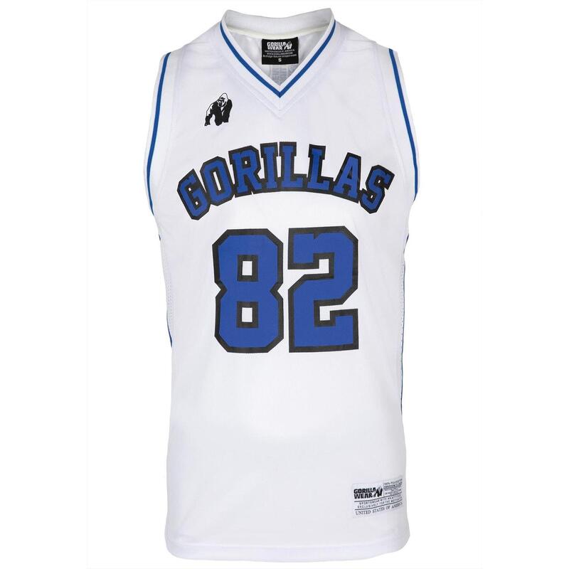 San Mateo Jersey Tank Top - White/Blue