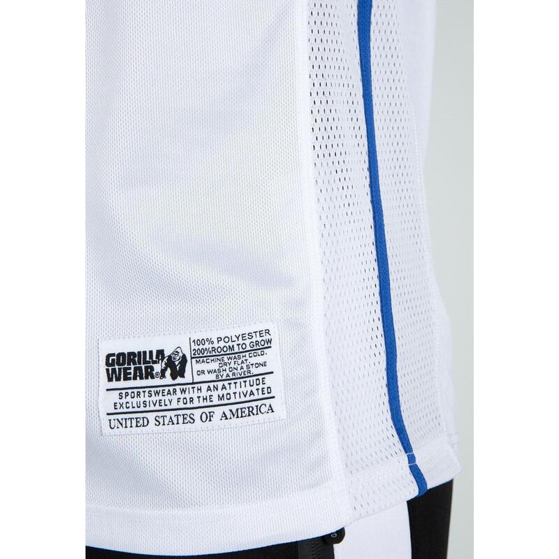 San Mateo Jersey Tank Top - White/Blue