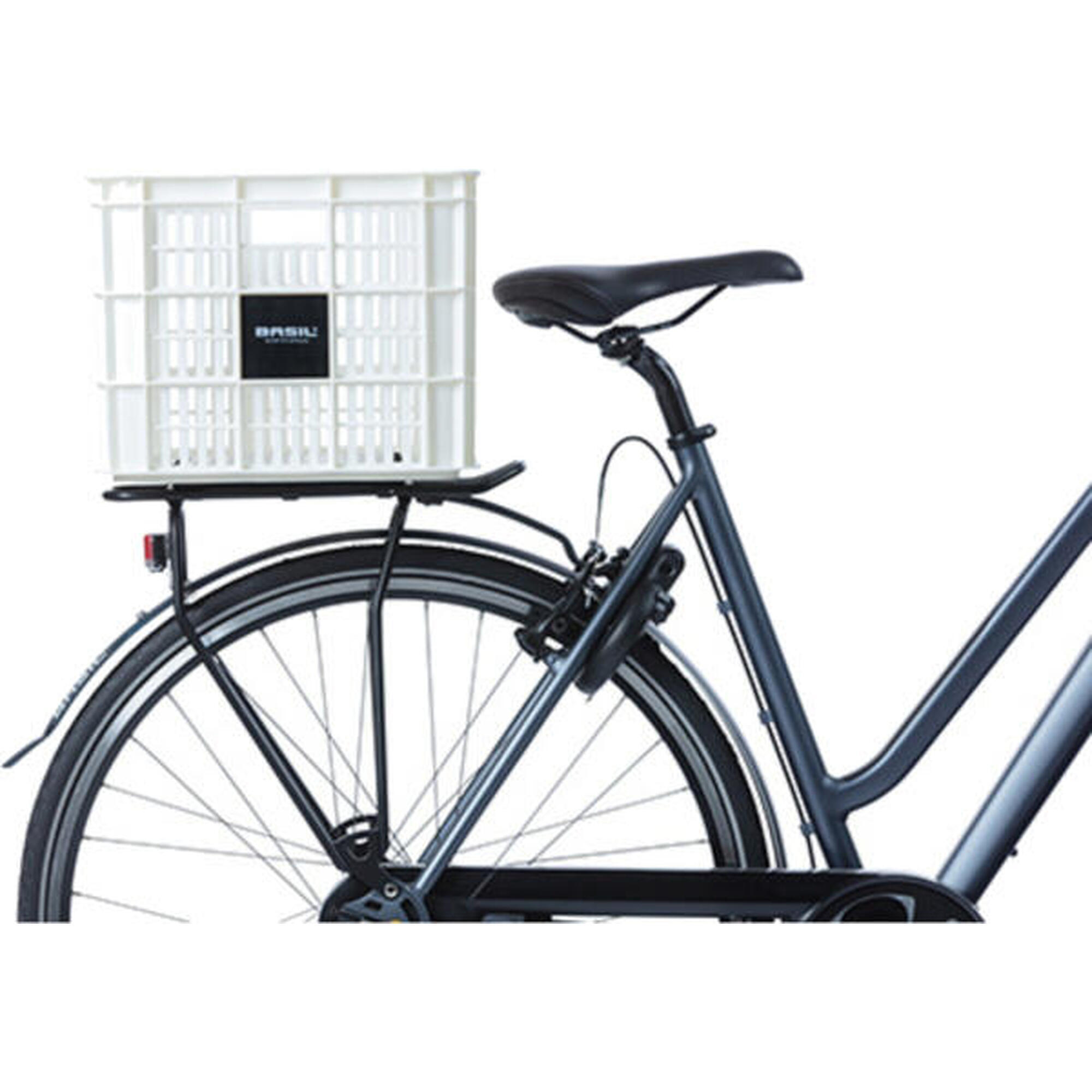 Gerecyclede fietskrat Crate L 40.0 liter 39 x 49 x 26 cm - bright white