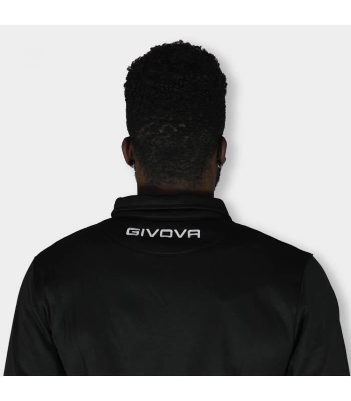 Sudadera Adulto Técnica Mono 500 Givova Negro Poliéster 3/4