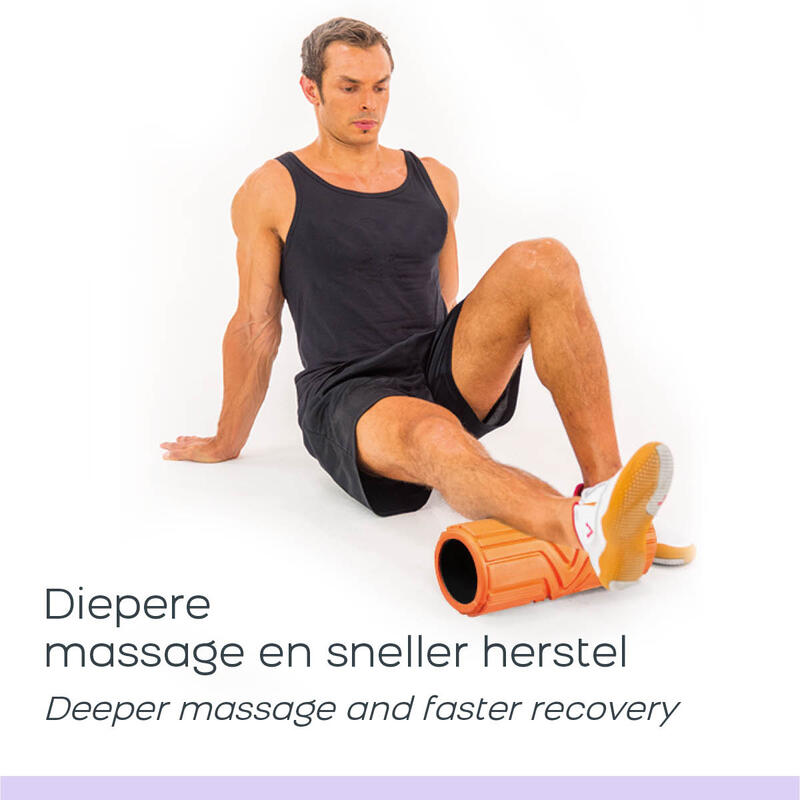 Wonder Core, Yoga Massage Roller 32cm Oranje, Foamroller, Triggerpoint