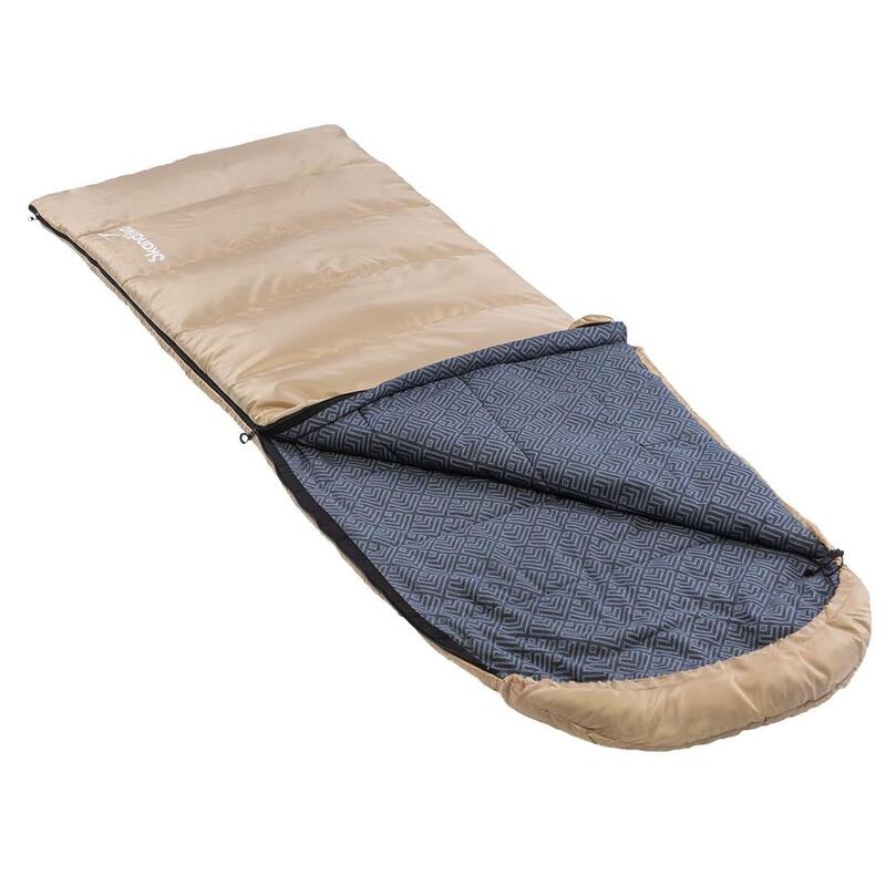 Sac de couchage Dundee - 220x80cm - camping - 3 saisons - jumelable - zip gauche