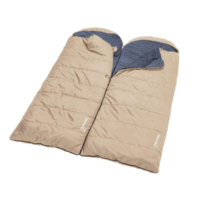 Sac de couchage Dundee - 220x80cm - camping - 3 saisons - jumelable - zip gauche