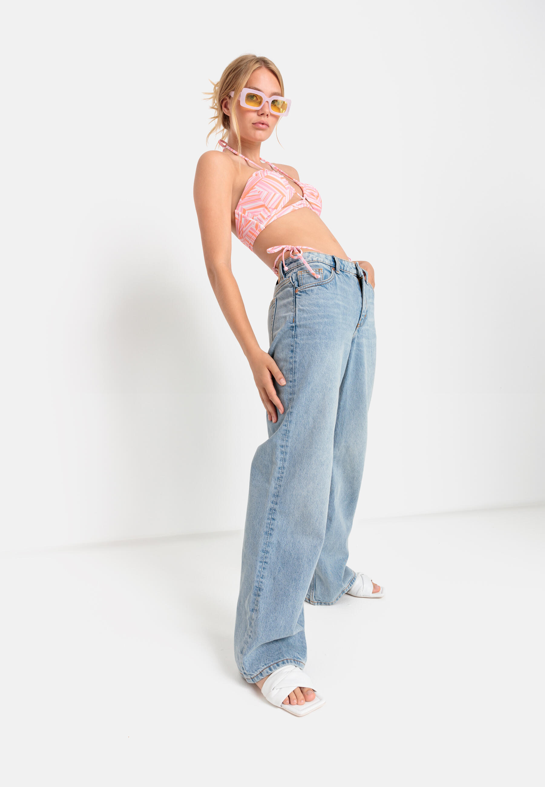 Damen Bandeau-Bikini-Top 6/7