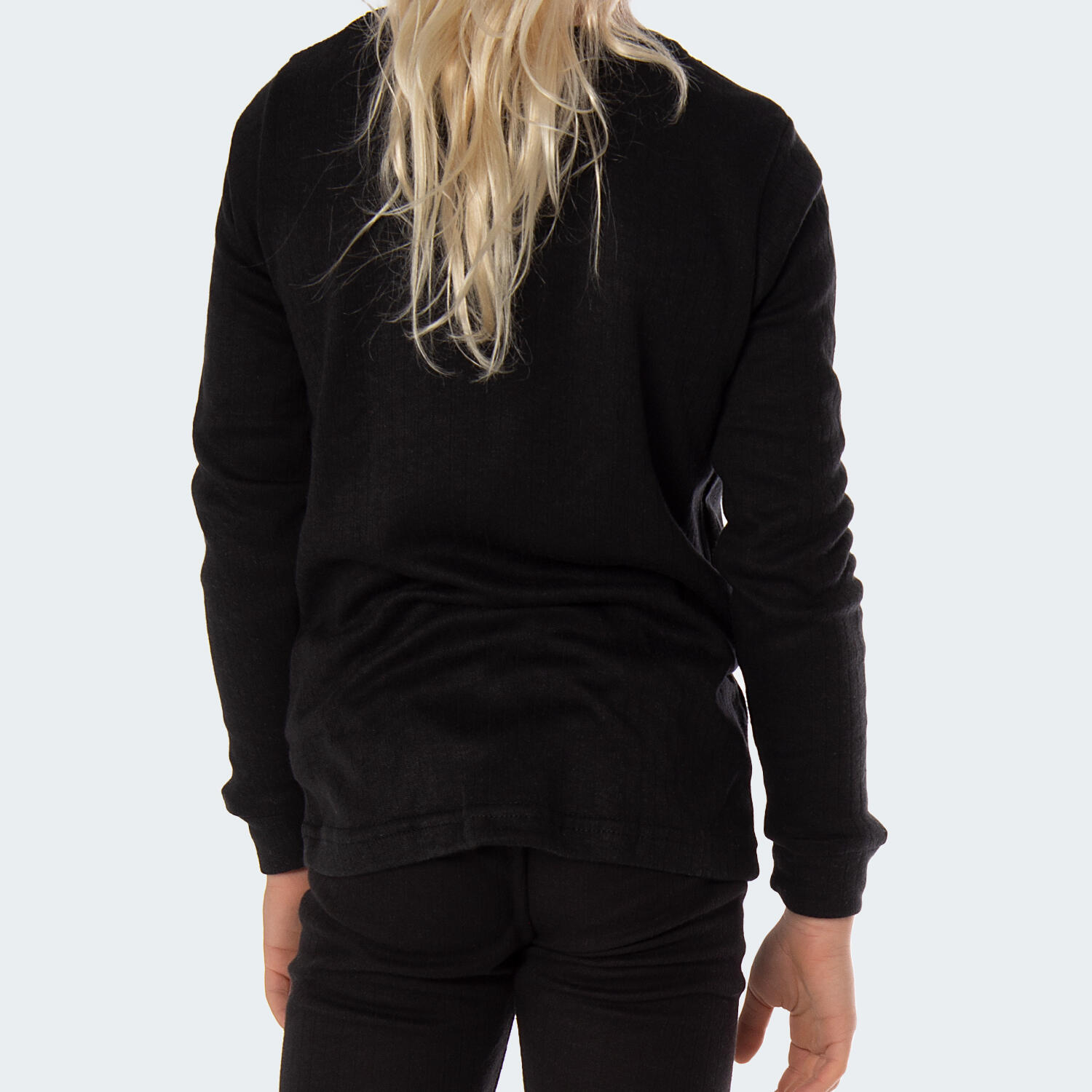 Thermoshirt voor kinderen | Sportonderhemd | Binnenkant fleece | Zwart 3/7