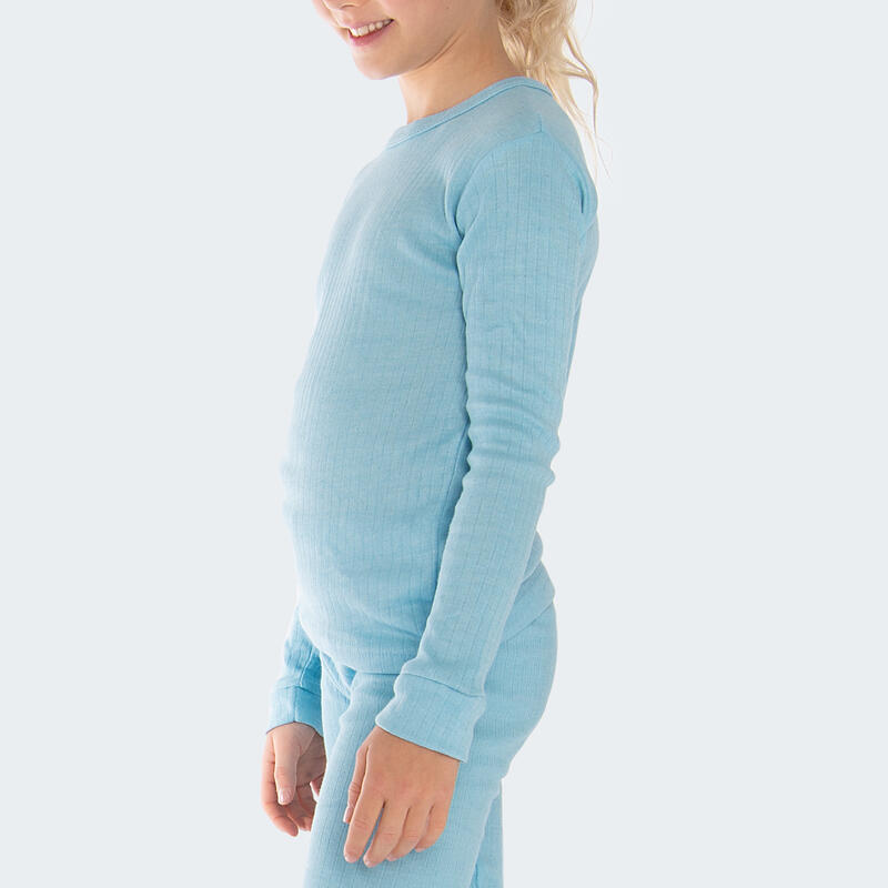 Thermounterhemd Kinder | Sportunterhemd | Innenfleece | Hellblau