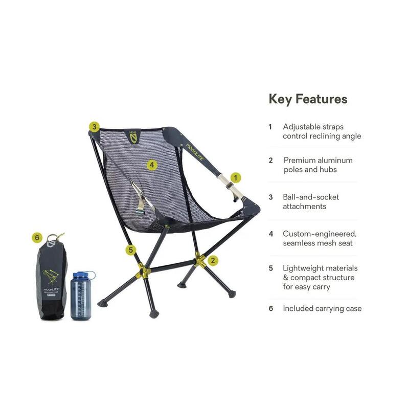 Moonlite™ Reclining Camp Chair / BLACK