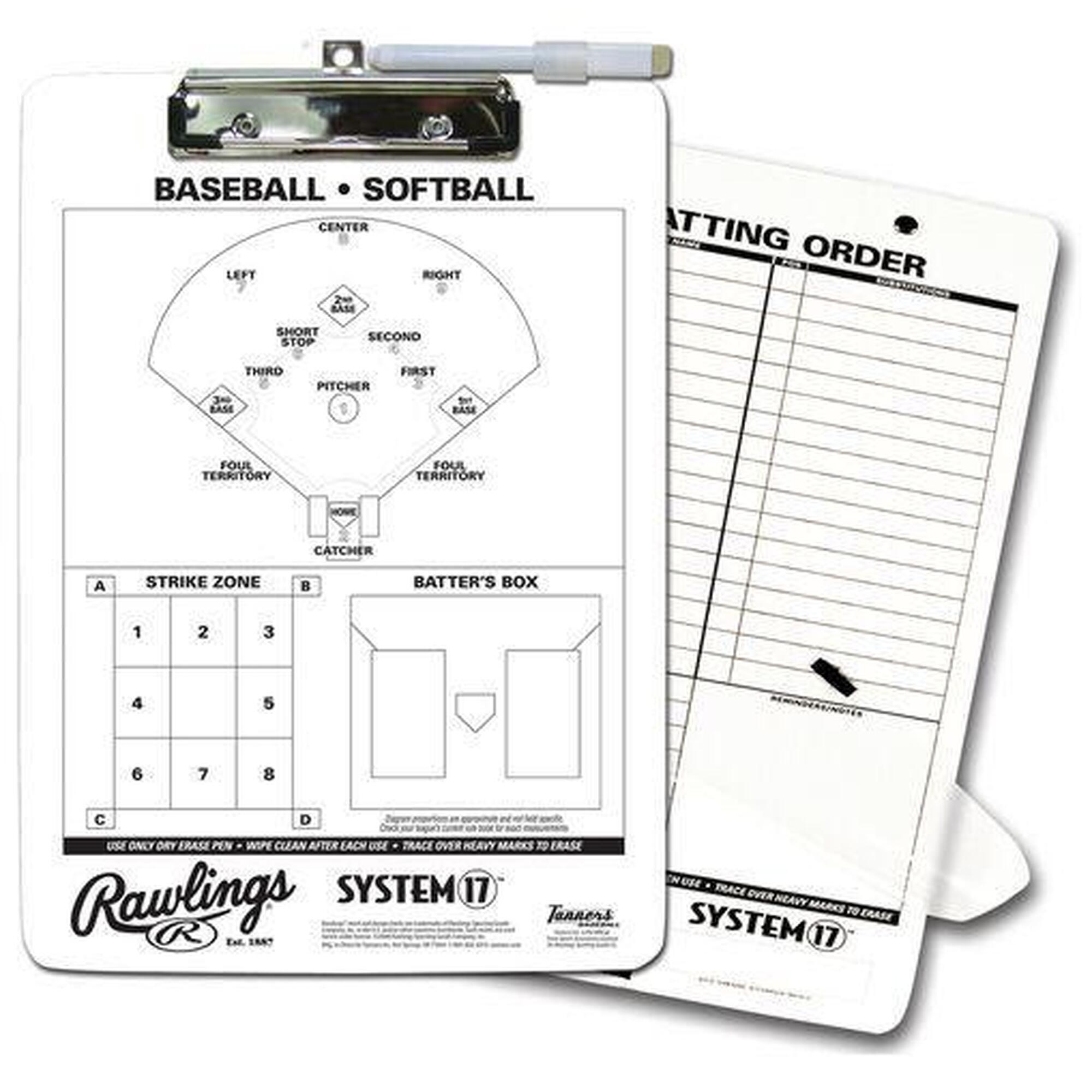 Baseball - Clipboard de l'entraîneur de softball - Coach Bord