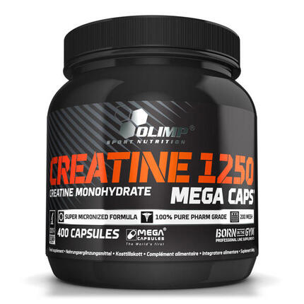Créatine monohydrate - Creatine 1250 Mega Caps