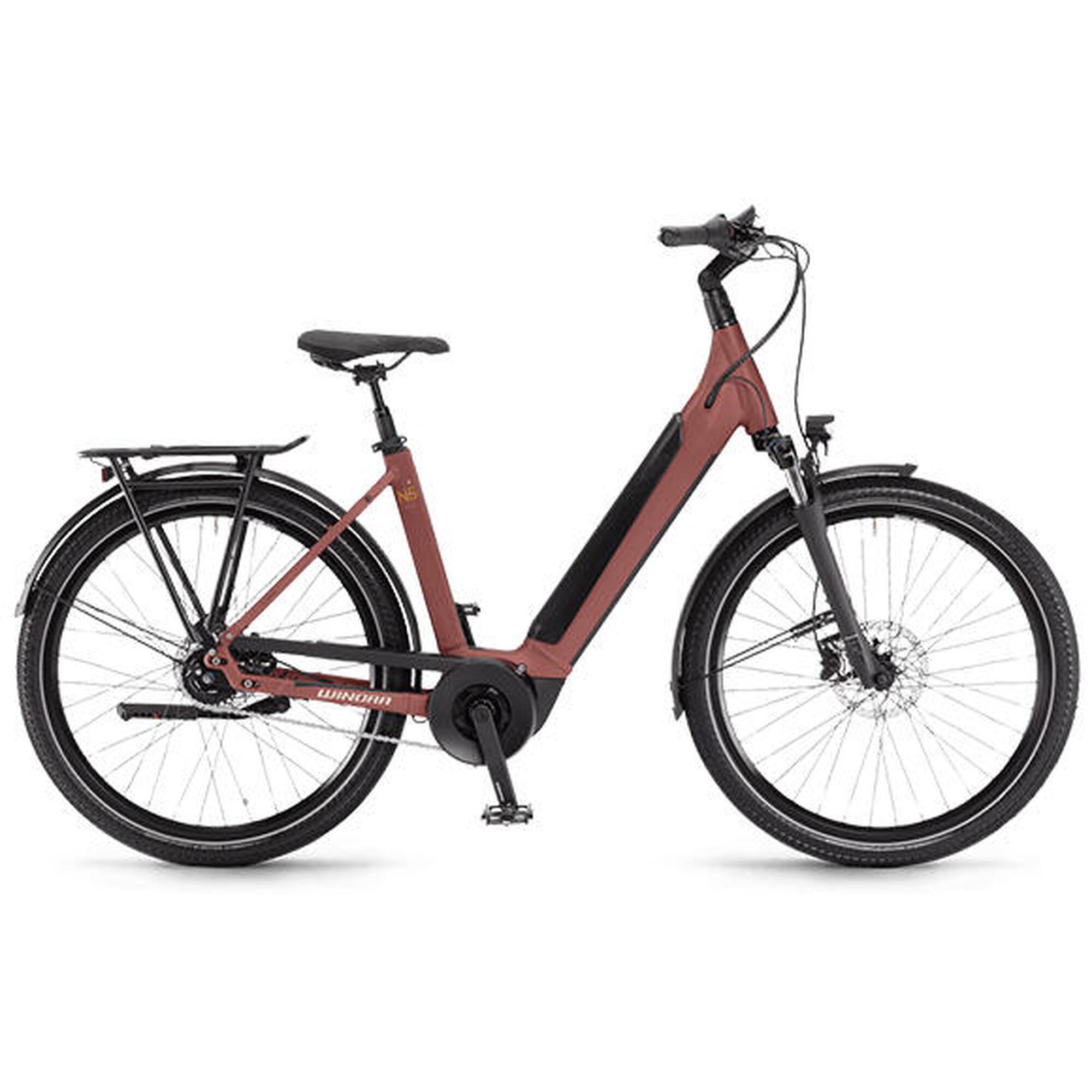 Winora Sinus N5F Wave Unisex City Elektrorad 5 Gang i625 Bosch ebike RH 50 maroo