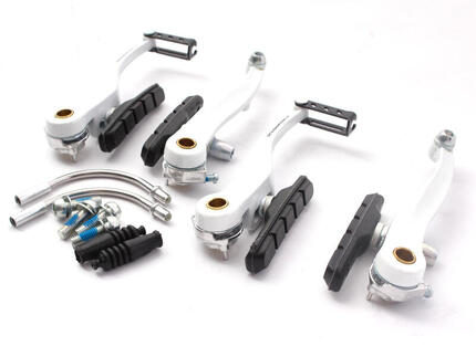 BMX V-Bremse Set vorne und hinten KHE PROMAX weiß