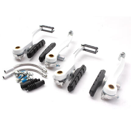 Zestaw hamulców BMX V-brake przód i tył KHE PROMAX biały