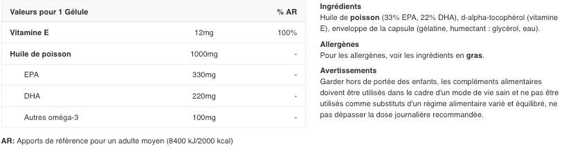 Oméga 3 - Gold Omega 3 Sport Edition - 120 Gélules 2/3