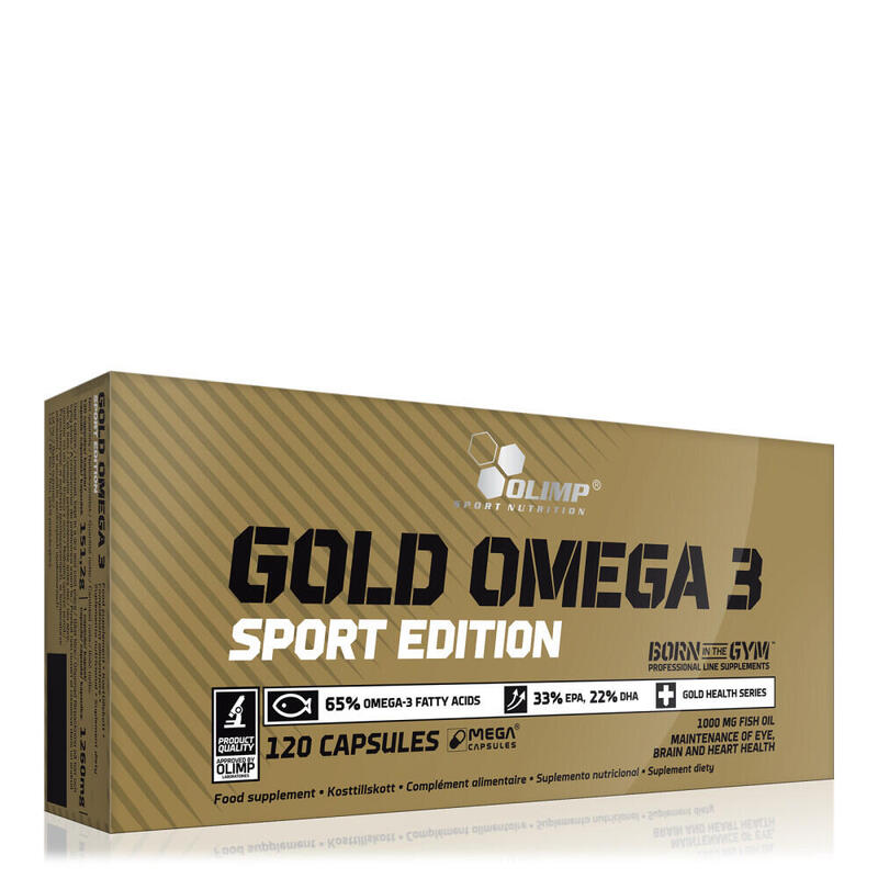 Gold Omega-3 Sport edition - 120 gélules (2 mois)