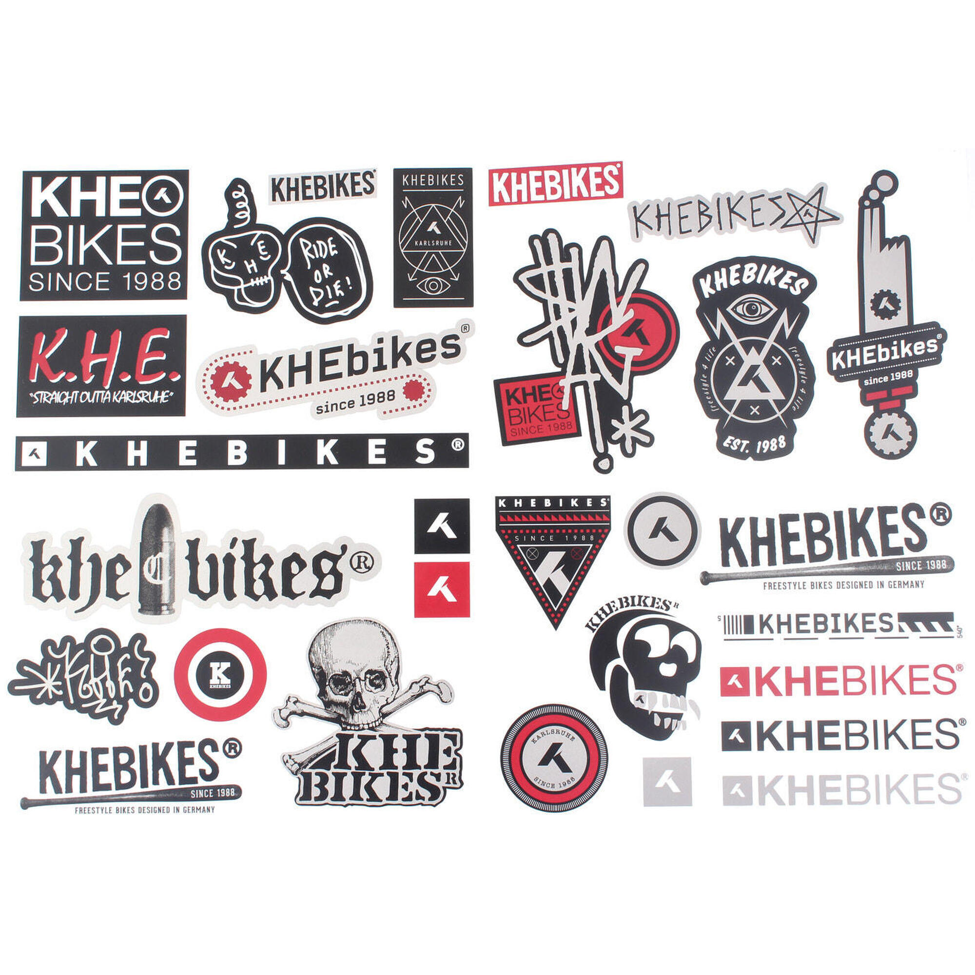 KHEBIKES Originální arch samolepek KHE