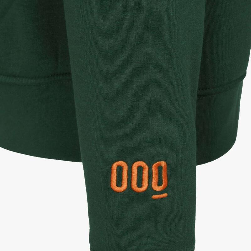 Sweat-shirt sans capuche brodé Green Trail Mooquer Vert