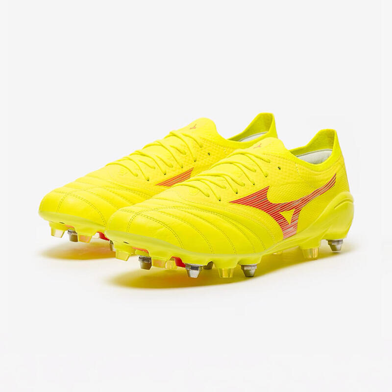 CRAMPONS MIZUNO MORELIA NEO IV B ELITE MIX football Jaune