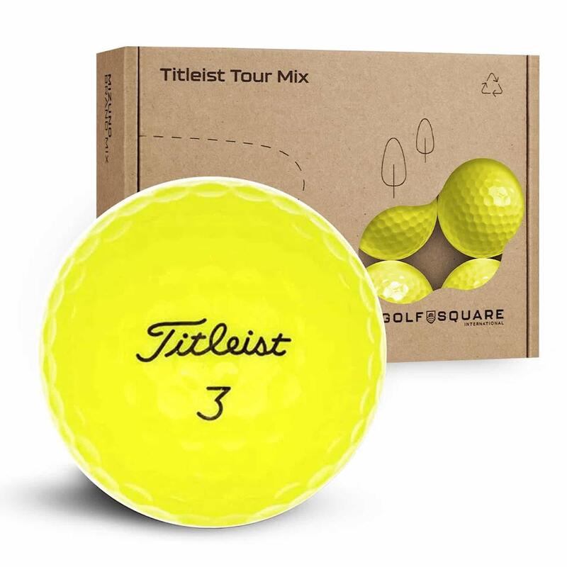 Tweedehands Titleist Tour Golfballenmix - Geel | Budget Mix, 50 Stuks