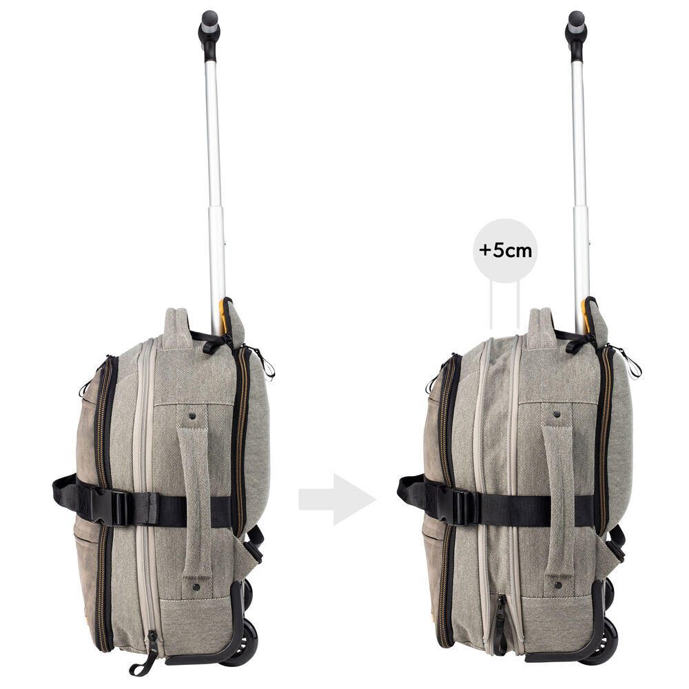 Evos Underseat Expandable Cabin Bag Trolley- 40x30x20cm 3/7