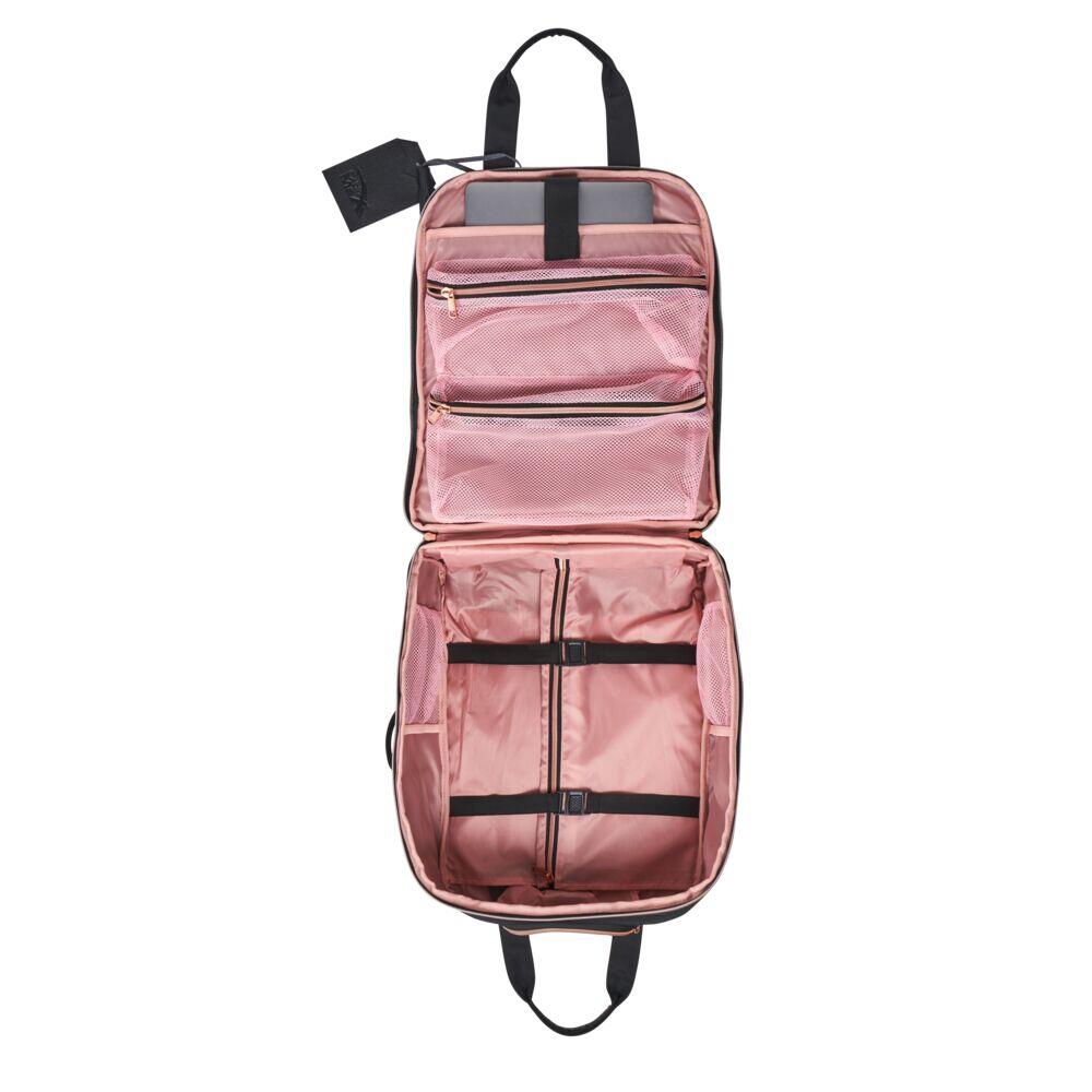 Travel Hack Women's Hybrid Underseat Trolley Bag 45x36x20cm 5/7