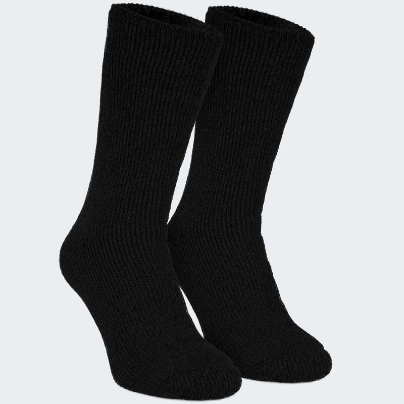 Chaussettes thermiques 'fleecy' | Femme | Taille unique | Noir